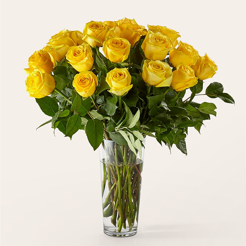Long Stem Yellow Rose Bouquet – Fellows Fernlea Flowers, St Thomas ON