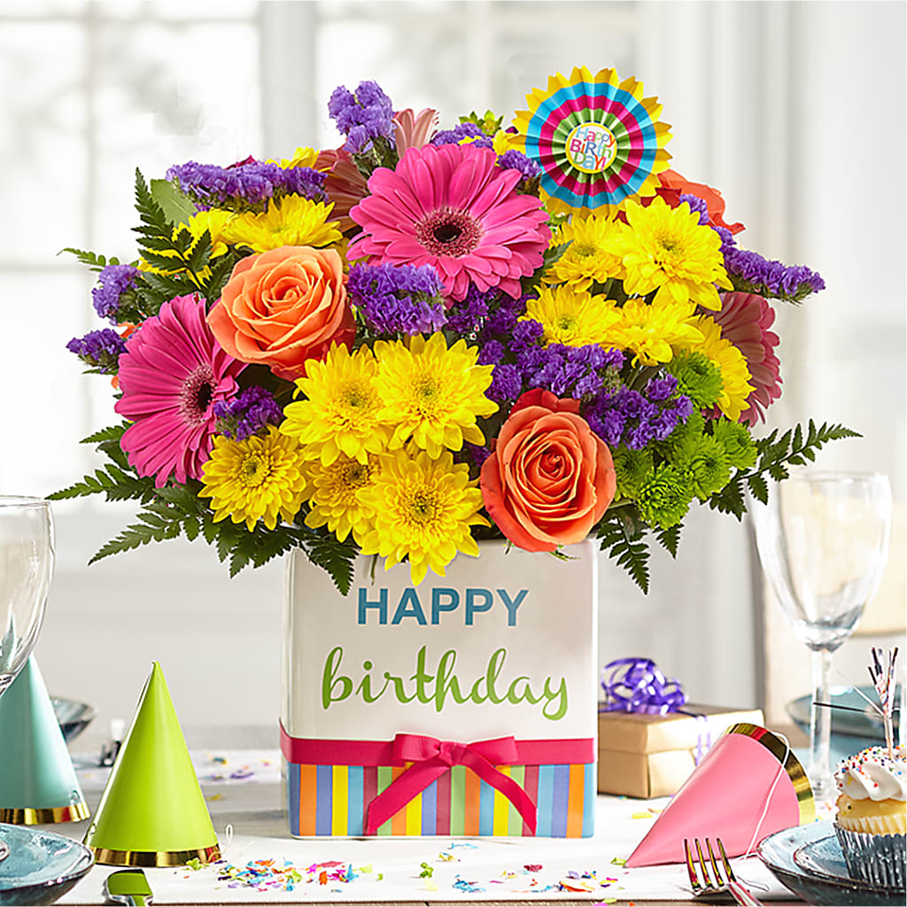 Birthday Brights Bouquet –  Fellows Fernlea Flowers, St Thomas ON