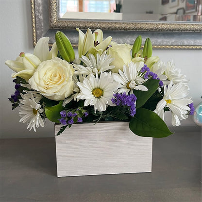 Beyond Blue Box Bouquet –  Fellows Fernlea Flowers, St Thomas ON