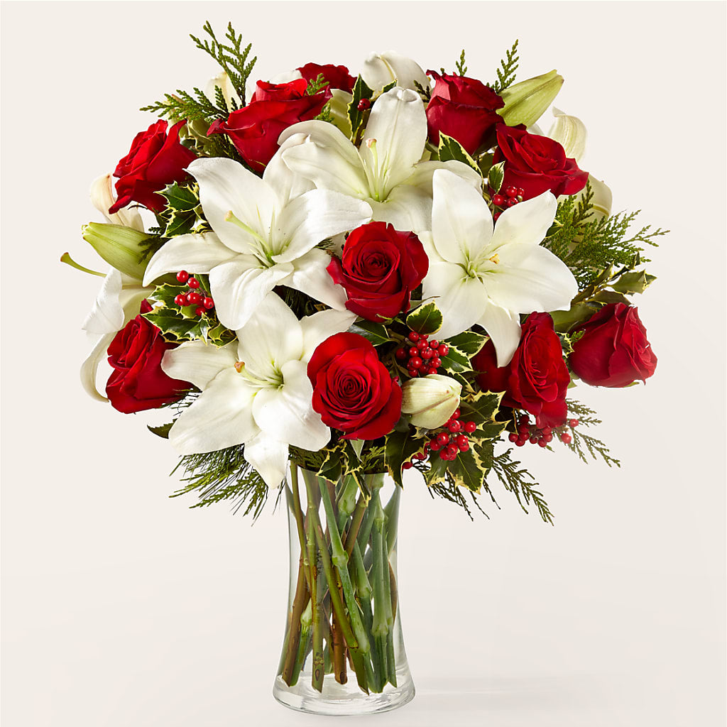 Ramo de copos de nieve brillantes